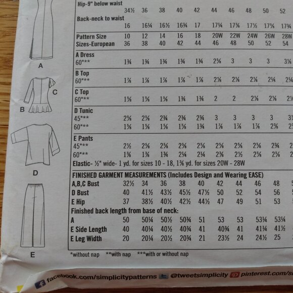 Dress Tunic Pants Sewing Pattern Size 10-18 UNCUT Khaliah Ali 1622 Simplicity - Picture 7 of 10